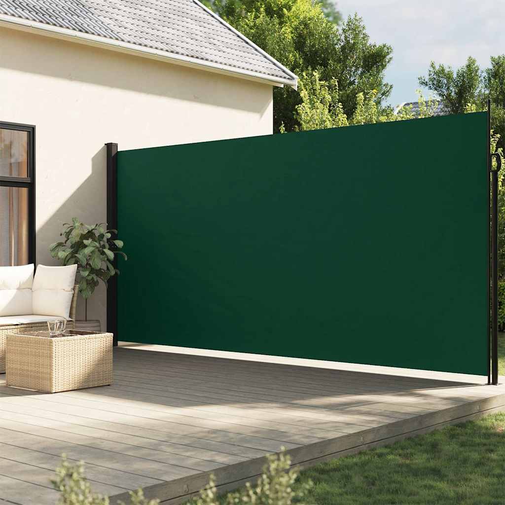 Tenda da Sole Laterale Retrattile Verde Scuro 220x300 cm | homemem39