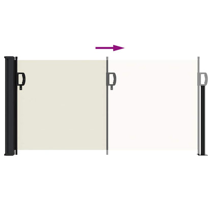 Tenda da Sole Laterale Retrattile Crema 100x500 cm | homemem39