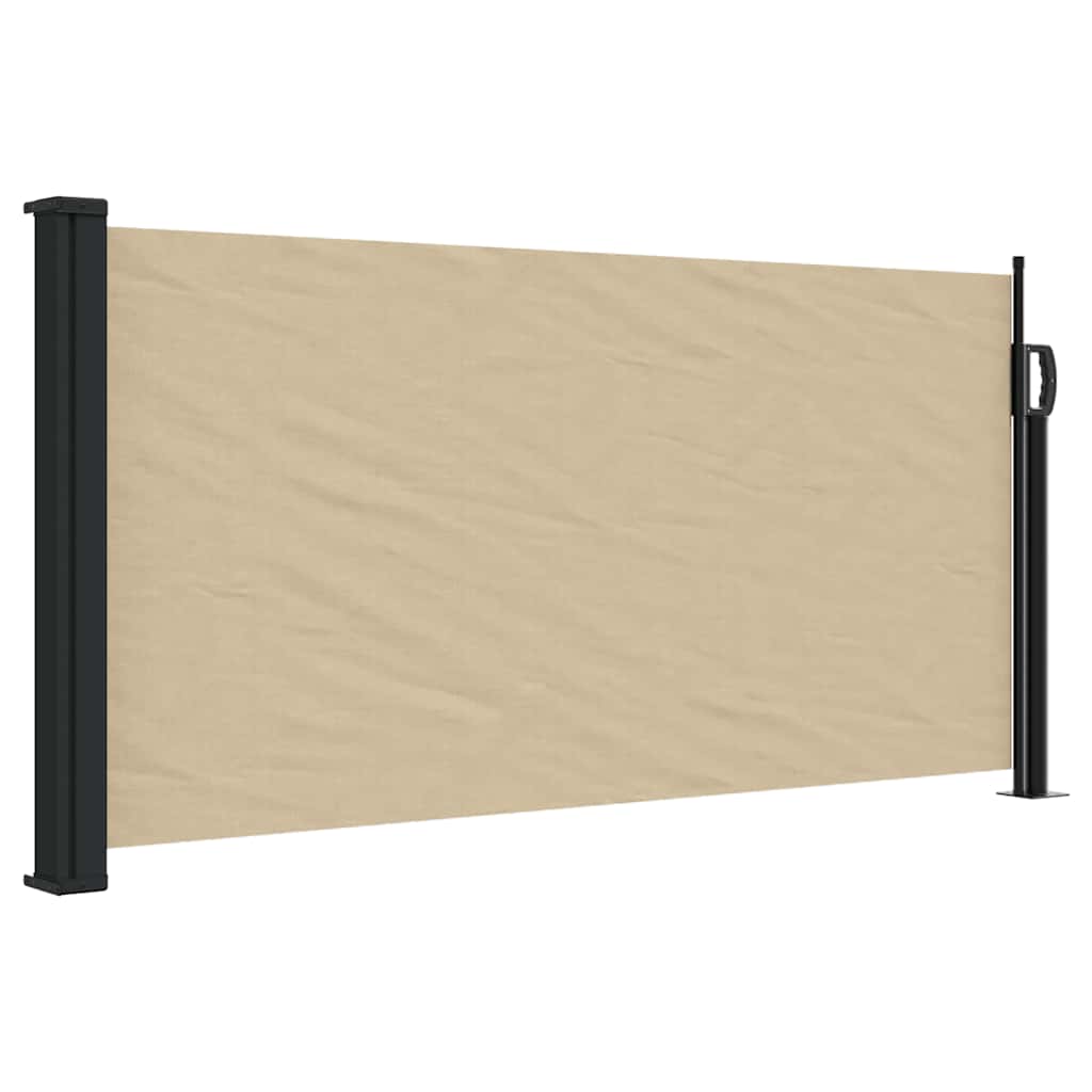 Tenda da Sole Laterale Retrattile Beige 100x500 cm | homemem39