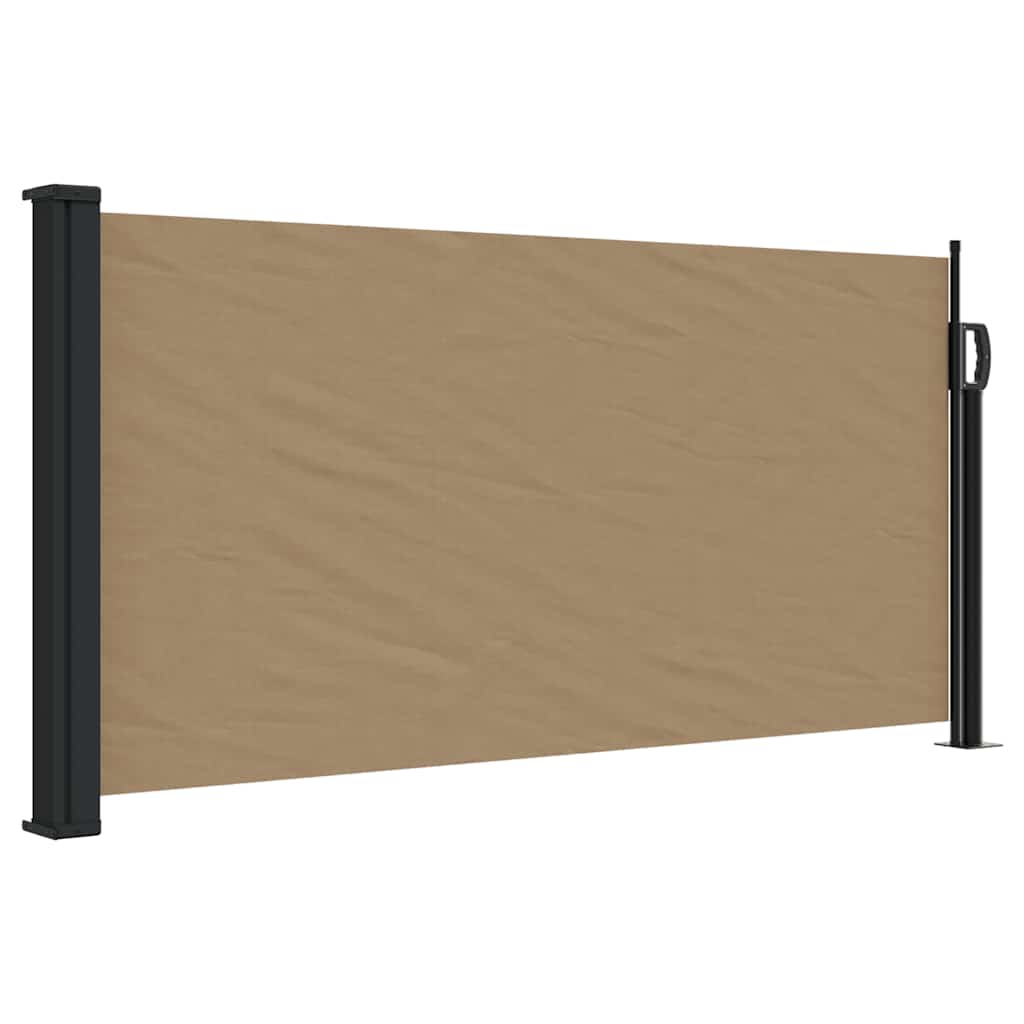 Tenda da Sole Laterale Retrattile Tortora 100x500 cm | homemem39