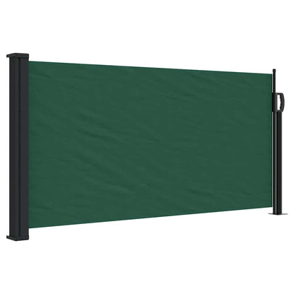 Tenda da Sole Laterale Retrattile Verde Scuro 100x500 cm | homemem39