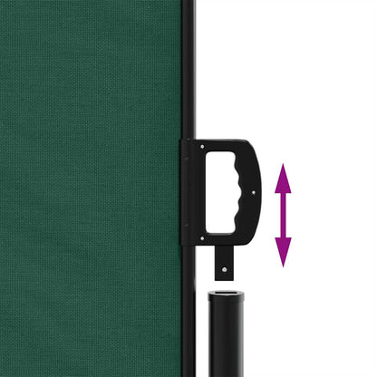 Tenda da Sole Laterale Retrattile Verde Scuro 100x500 cm | homemem39