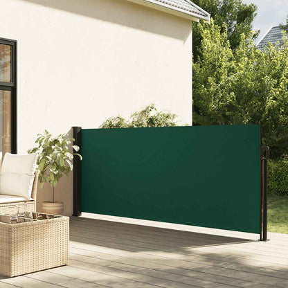 Tenda da Sole Laterale Retrattile Verde Scuro 100x500 cm | homemem39