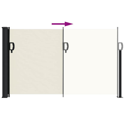 Tenda da Sole Laterale Retrattile Crema 120x500 cm | homemem39