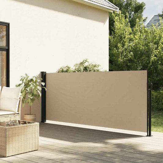 Tenda da Sole Laterale Retrattile Beige 120x500 cm | homemem39