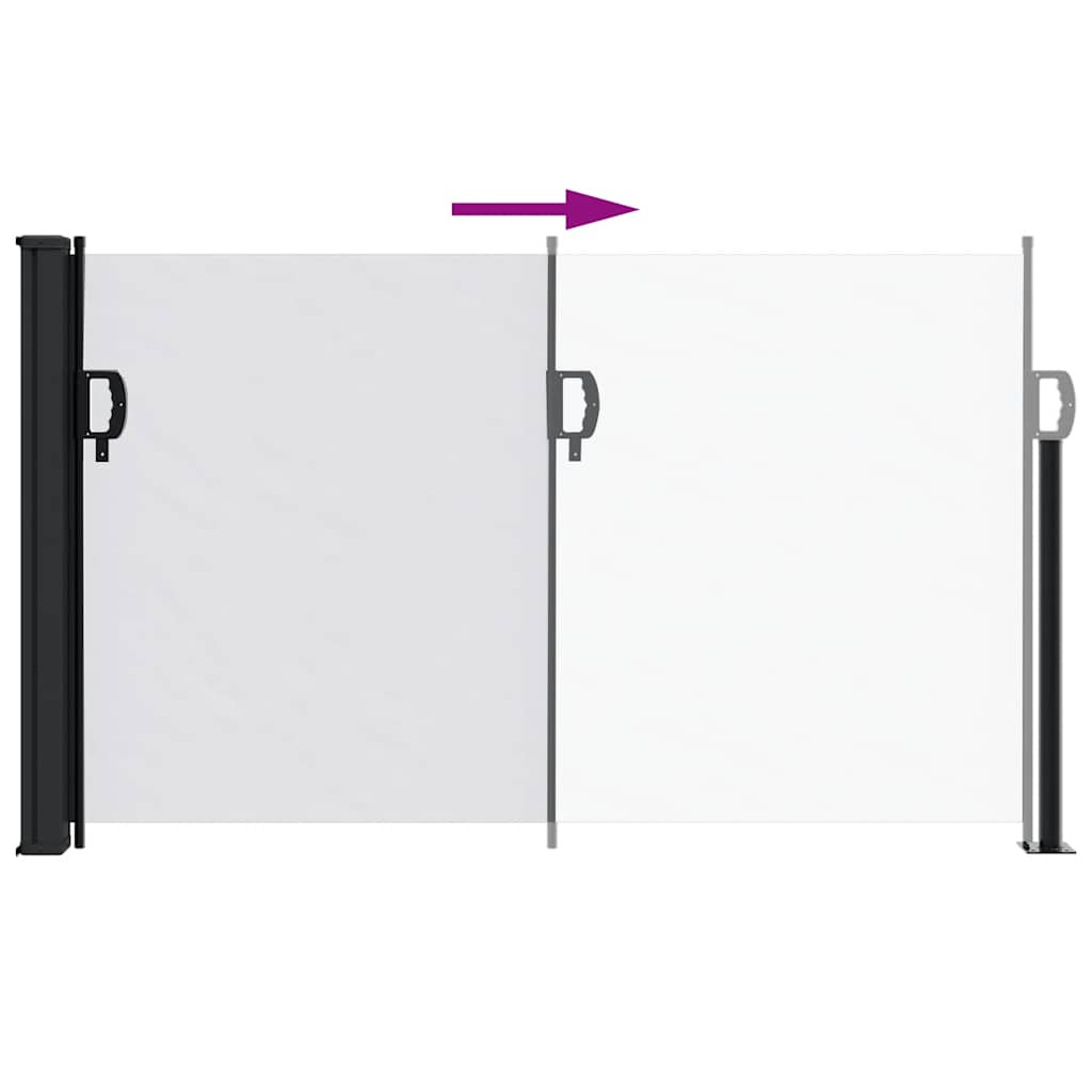 Tenda da Sole Laterale Retrattile Bianco 120x500 cm | homemem39