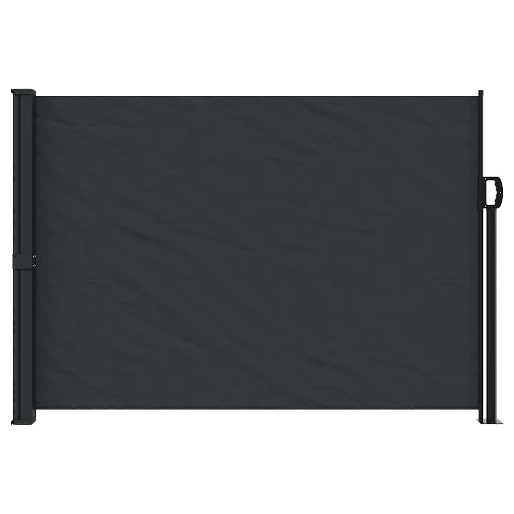 Tenda da Sole Laterale Retrattile Nera 140x500 cm | homemem39