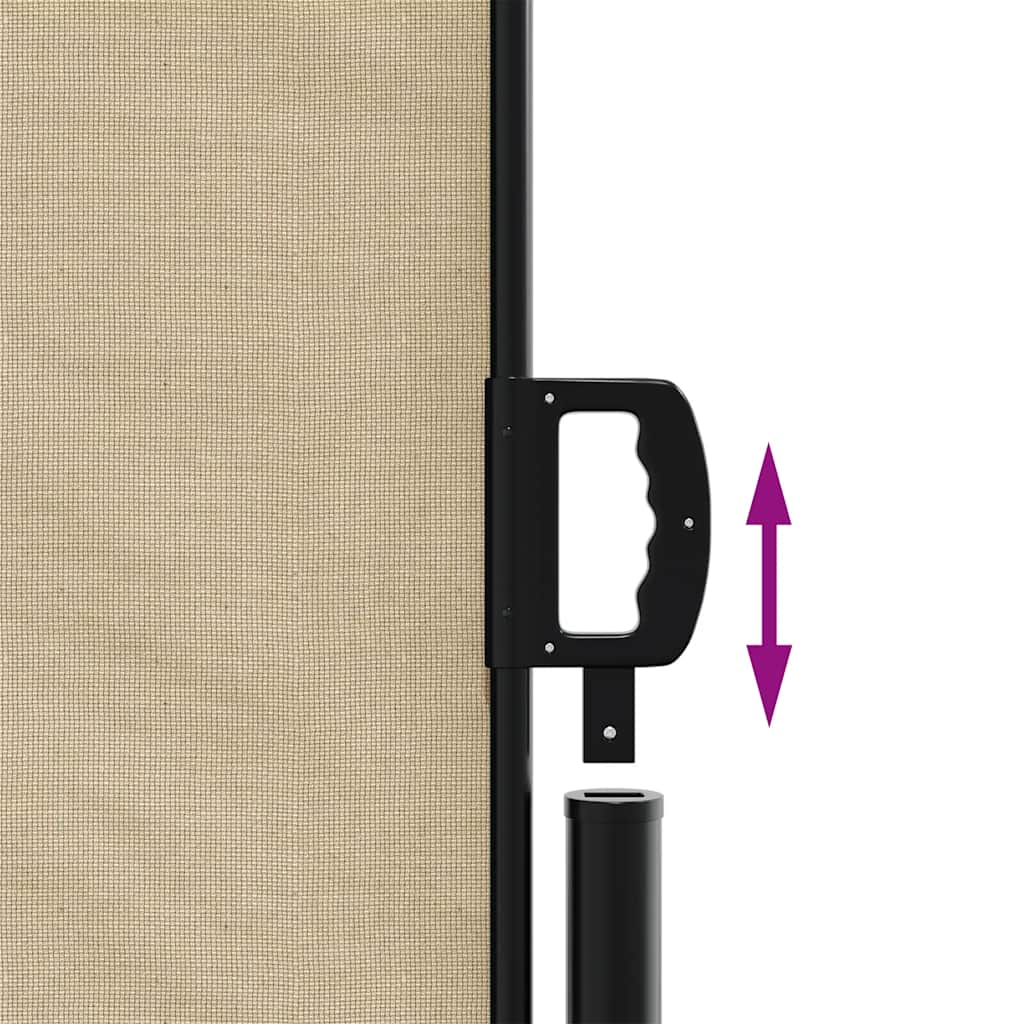 Tenda da Sole Laterale Retrattile Beige 140x500 cm | homemem39