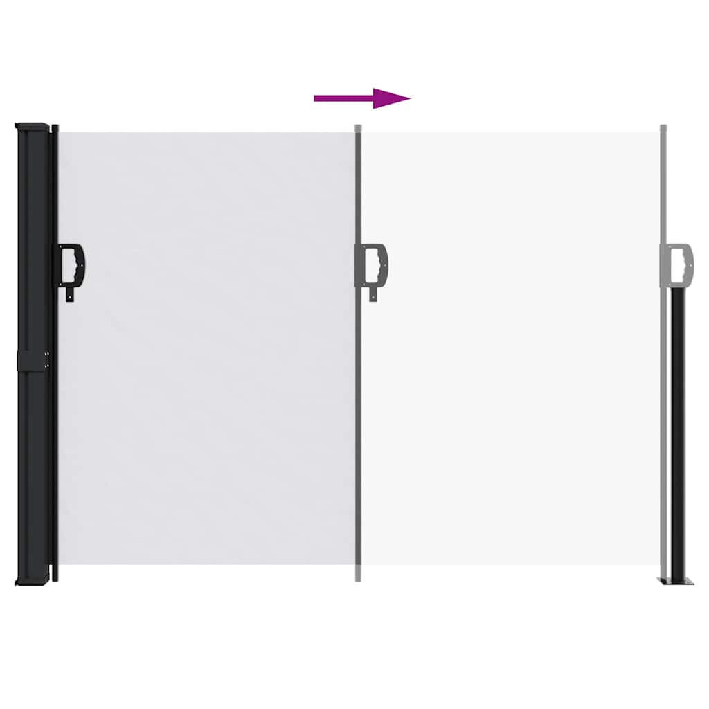 Tenda da Sole Laterale Retrattile Bianco 140x500 cm | homemem39