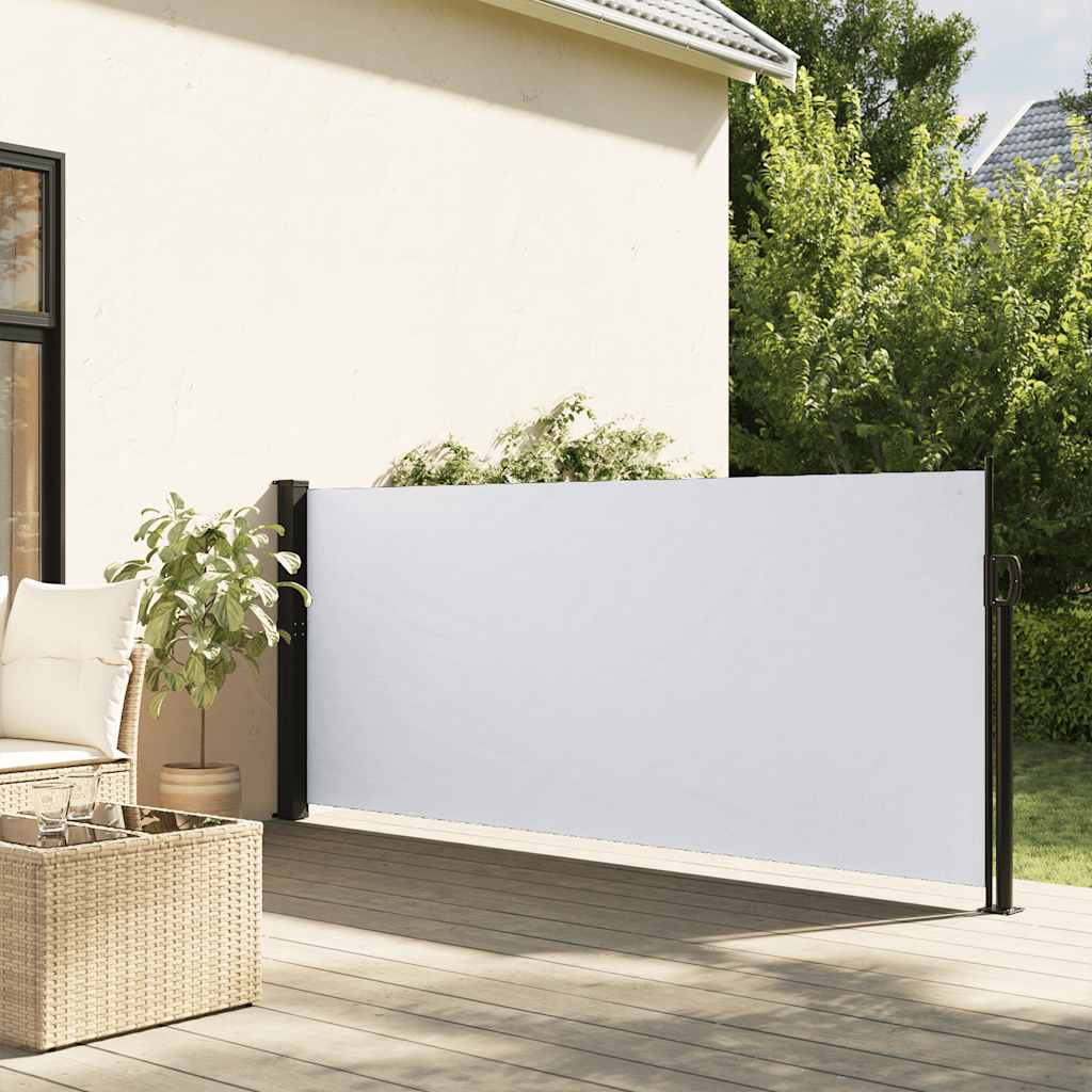 Tenda da Sole Laterale Retrattile Bianco 140x500 cm | homemem39
