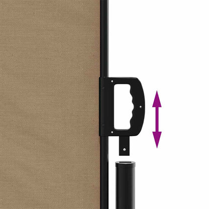 Tenda da Sole Laterale Retrattile Tortora 140x500 cm | homemem39