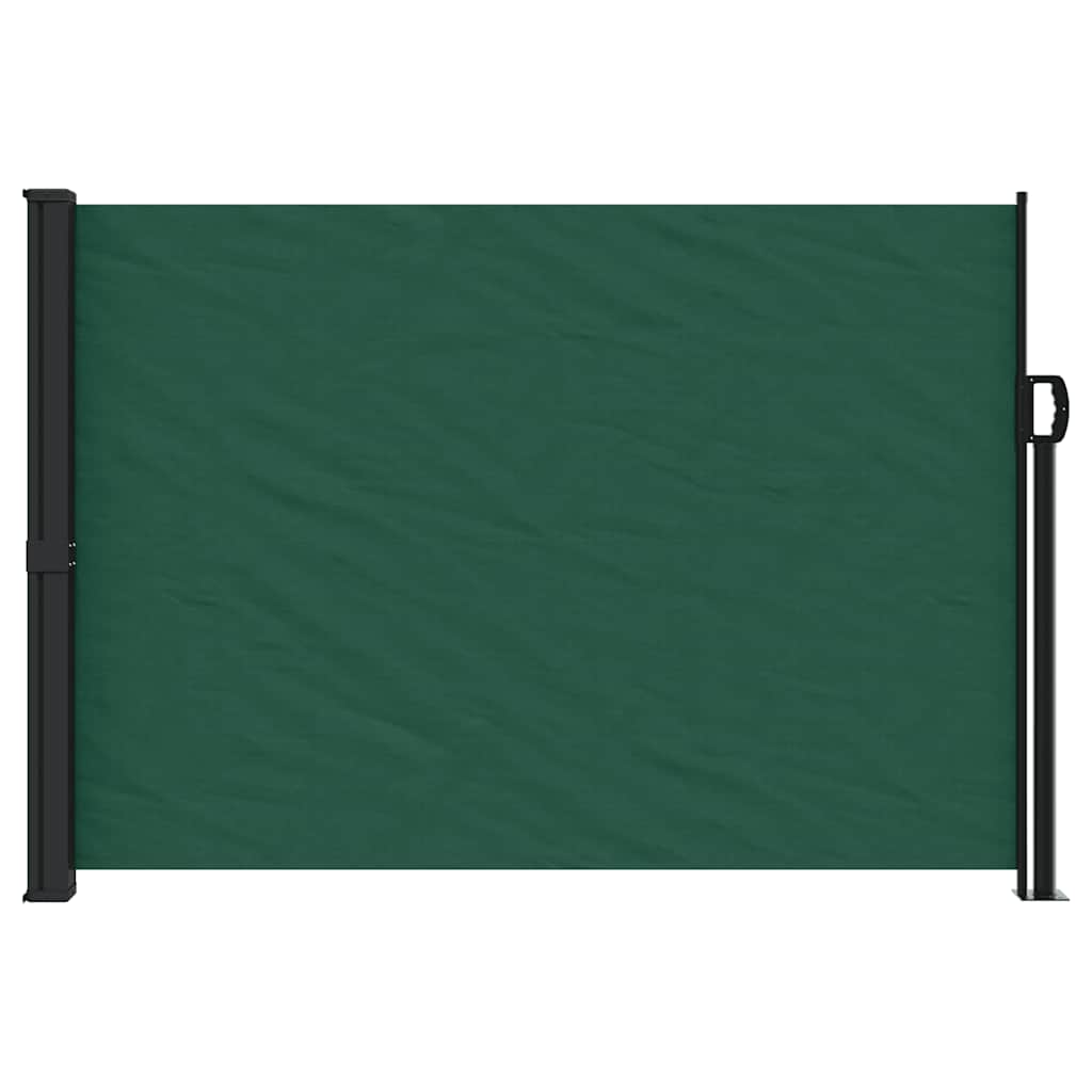 Tenda da Sole Laterale Retrattile Verde Scuro 140x500 cm | homemem39