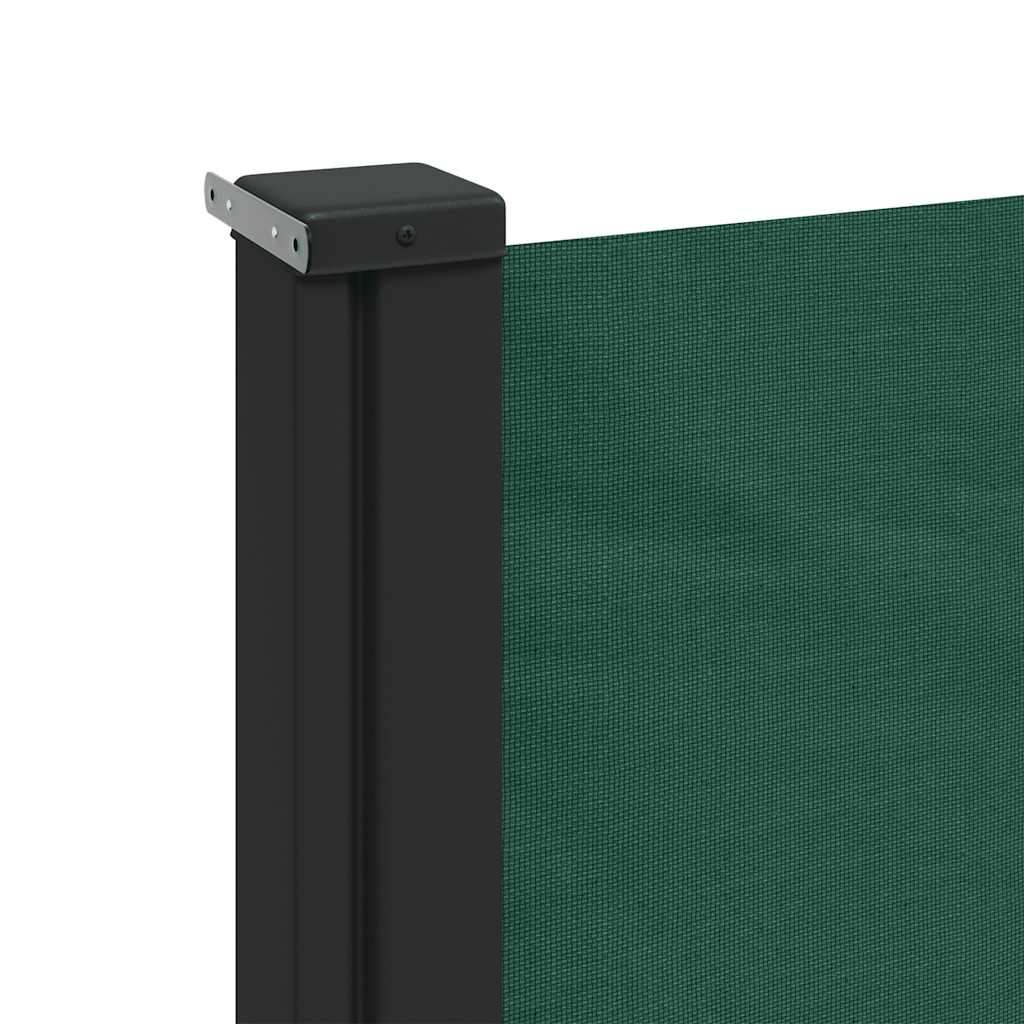 Tenda da Sole Laterale Retrattile Verde Scuro 140x500 cm | homemem39