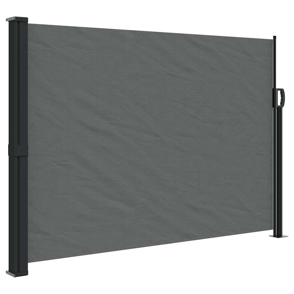 Tenda da sole laterale retrattile antracite 140x500 cm | homemem39