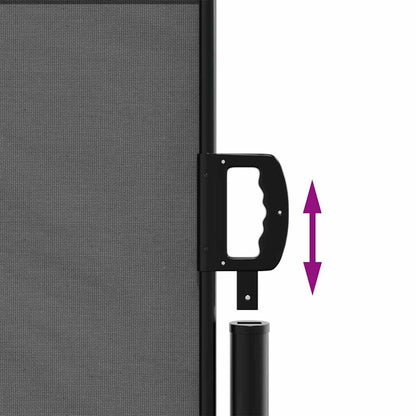 Tenda da sole laterale retrattile antracite 140x500 cm | homemem39