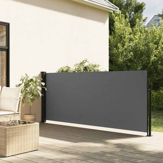 Tenda da sole laterale retrattile antracite 140x500 cm