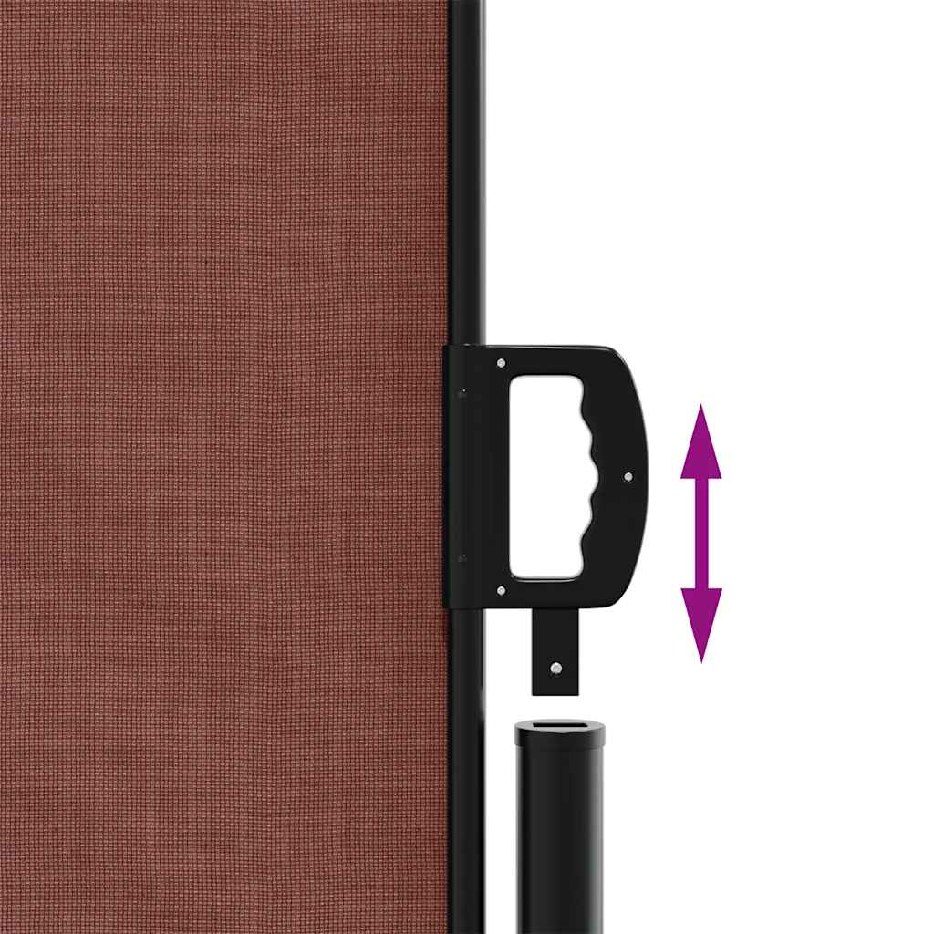 Tenda da Sole Laterale Retrattile Marrone 160x500 cm | homemem39