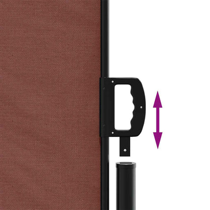 Tenda da Sole Laterale Retrattile Marrone 160x500 cm | homemem39