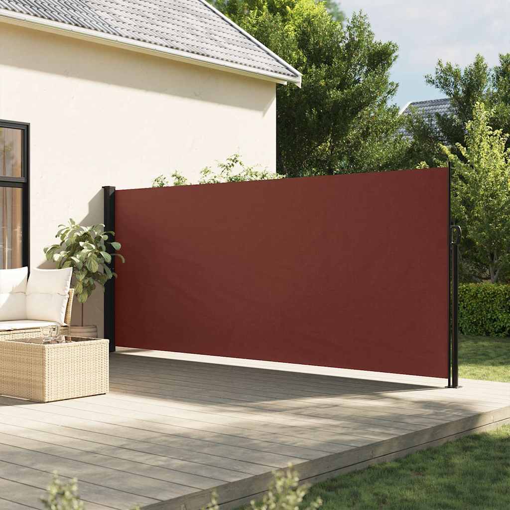 Tenda da Sole Laterale Retrattile Marrone 160x500 cm | homemem39
