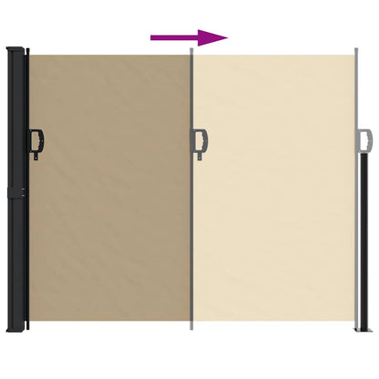 Tenda da Sole Laterale Retrattile Beige 160x500 cm | homemem39