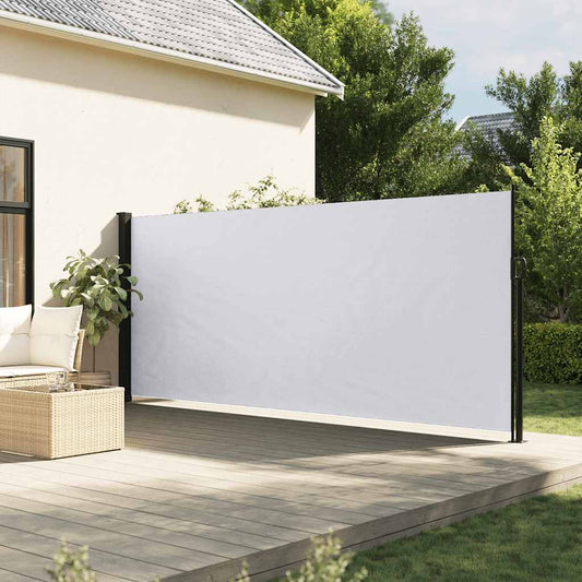 Tenda da Sole Laterale Retrattile Bianco 160x500 cm | homemem39