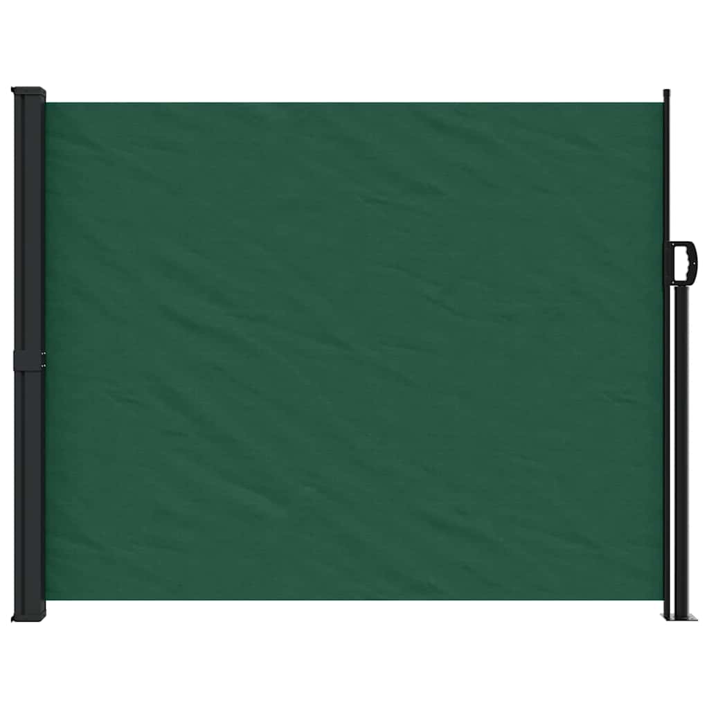 Tenda da Sole Laterale Retrattile Verde Scuro 160x500 cm | homemem39