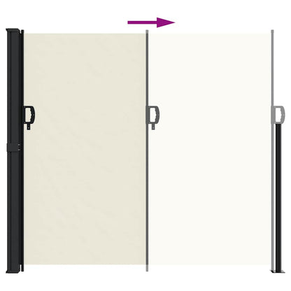 Tenda da Sole Laterale Retrattile Crema 180x500 cm | homemem39