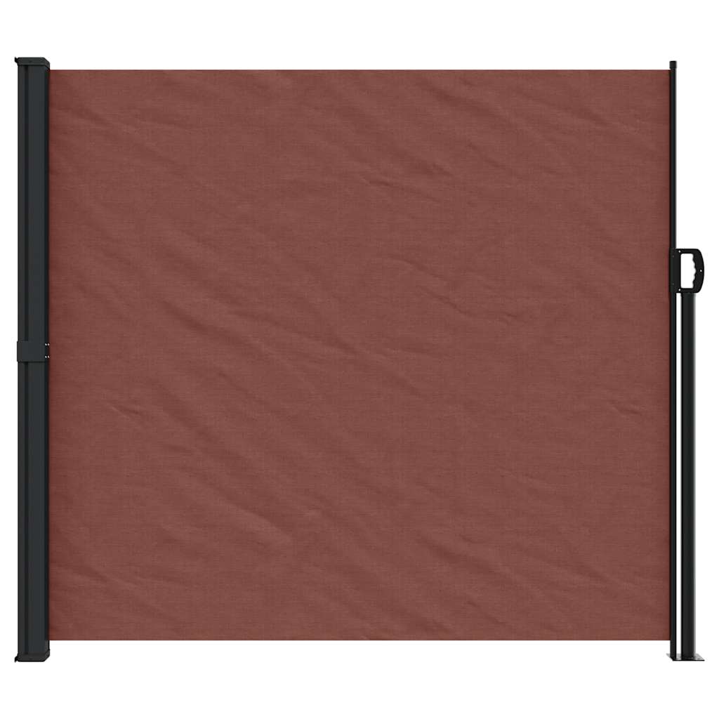 Tenda da Sole Laterale Retrattile Marrone 180x500 cm | homemem39