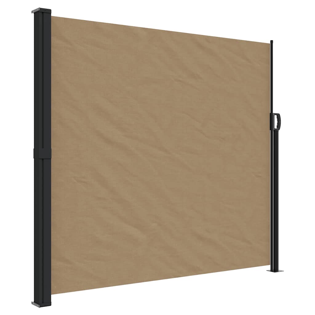 Tenda da Sole Laterale Retrattile Tortora 180x500 cm | homemem39