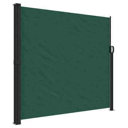 Tenda da Sole Laterale Retrattile Verde Scuro 180x500 cm | homemem39
