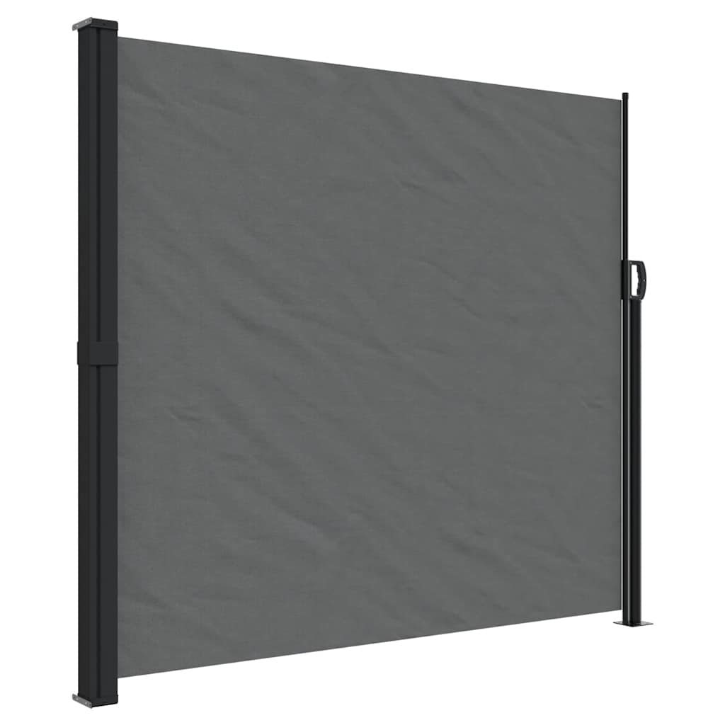 Tenda da Sole Laterale Retrattile Antracite 180x500 cm | homemem39