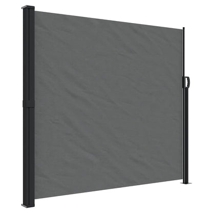 Tenda da Sole Laterale Retrattile Antracite 180x500 cm | homemem39