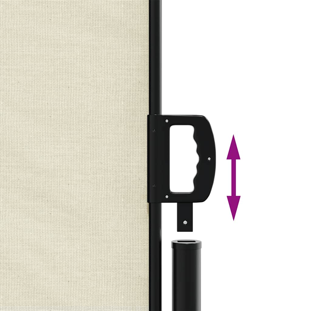 Tenda da Sole Laterale Retrattile Crema 200x500 cm | homemem39