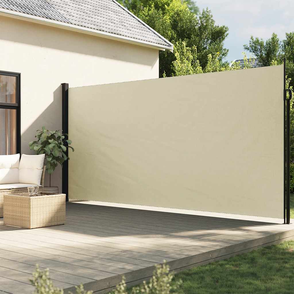 Tenda da Sole Laterale Retrattile Crema 200x500 cm | homemem39