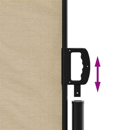 Tenda da Sole Laterale Retrattile Beige 200x500 cm | homemem39