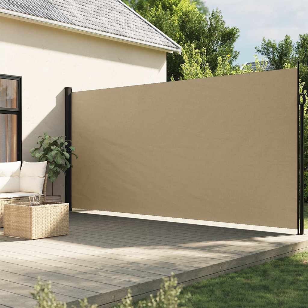 Tenda da Sole Laterale Retrattile Beige 200x500 cm | homemem39