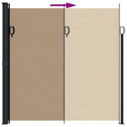Tenda da Sole Laterale Retrattile Tortora 200x500 cm | homemem39