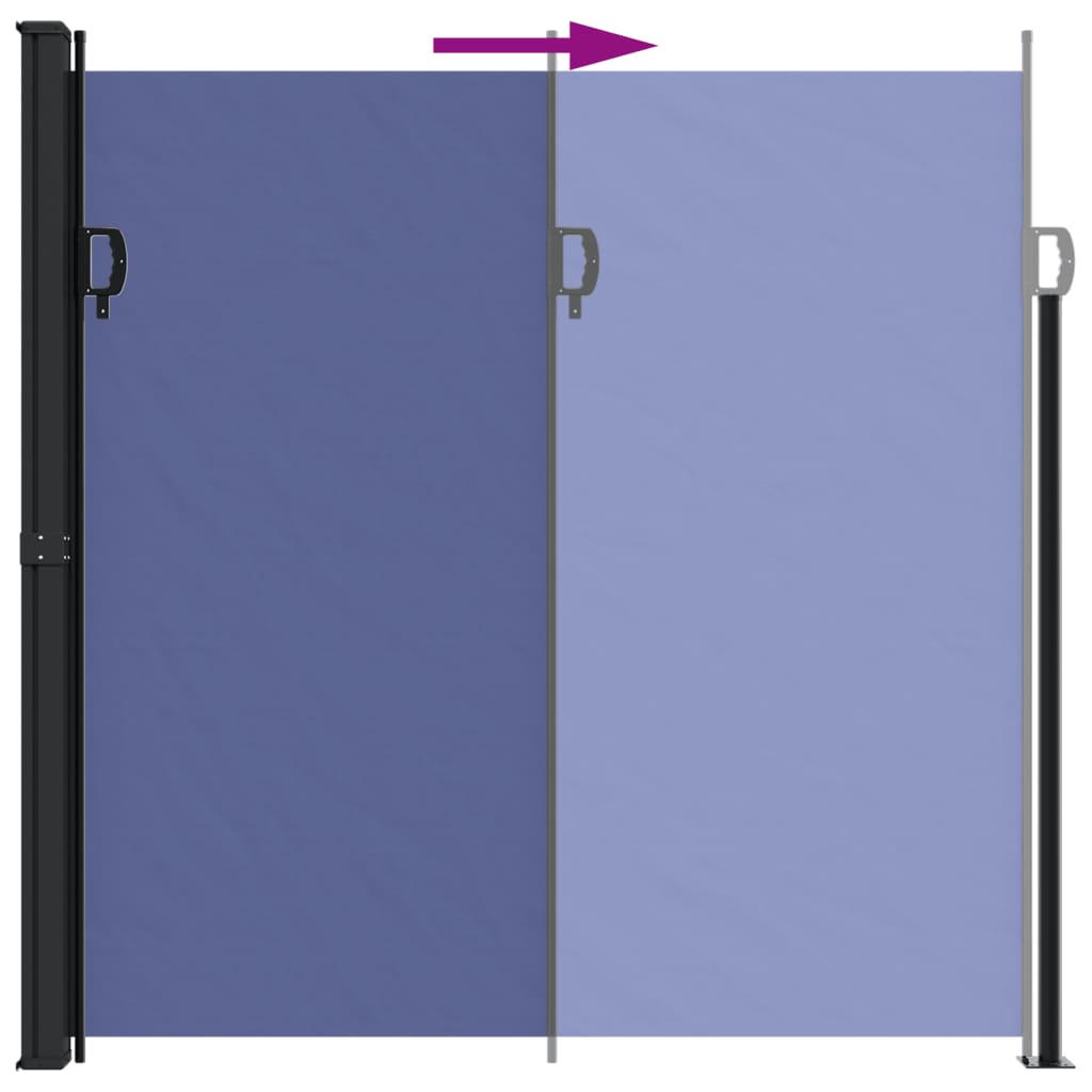 Tenda da Sole Laterale Retrattile Blu 200x600 cm - homemem39