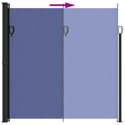 Tenda da Sole Laterale Retrattile Blu 200x600 cm - homemem39