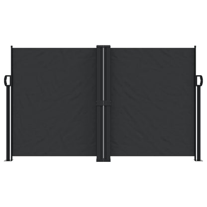 Tenda da Sole Laterale Retrattile Nera 140x600 cm | homemem39