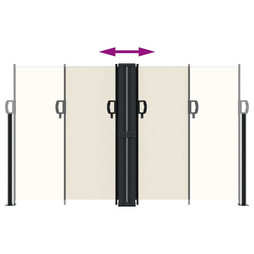Tenda da Sole Laterale Retrattile Crema 140x600 cm | homemem39