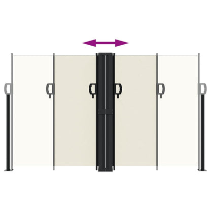 Tenda da Sole Laterale Retrattile Crema 140x600 cm | homemem39