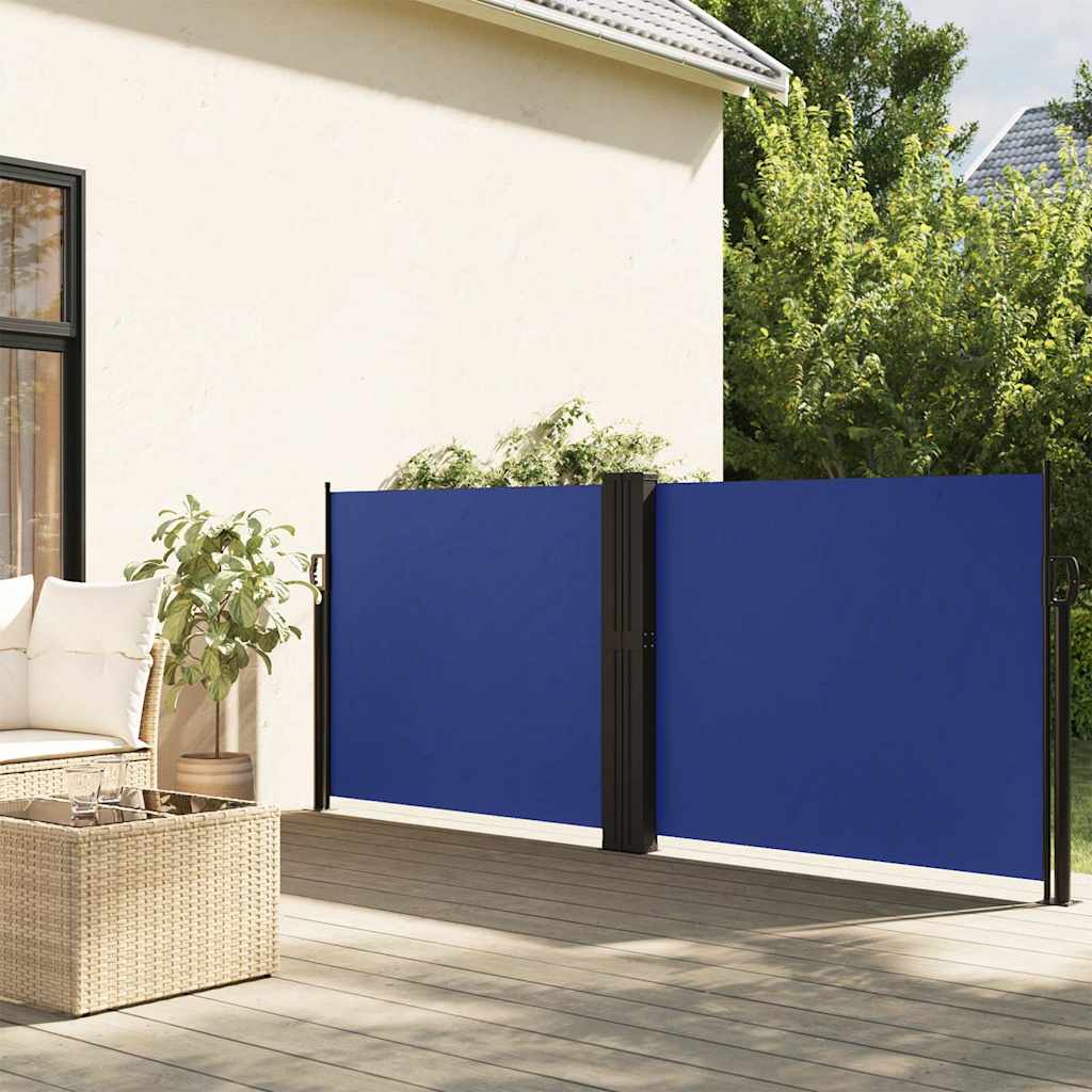Tenda da Sole Laterale Retrattile Blu 140x600 cm | homemem39