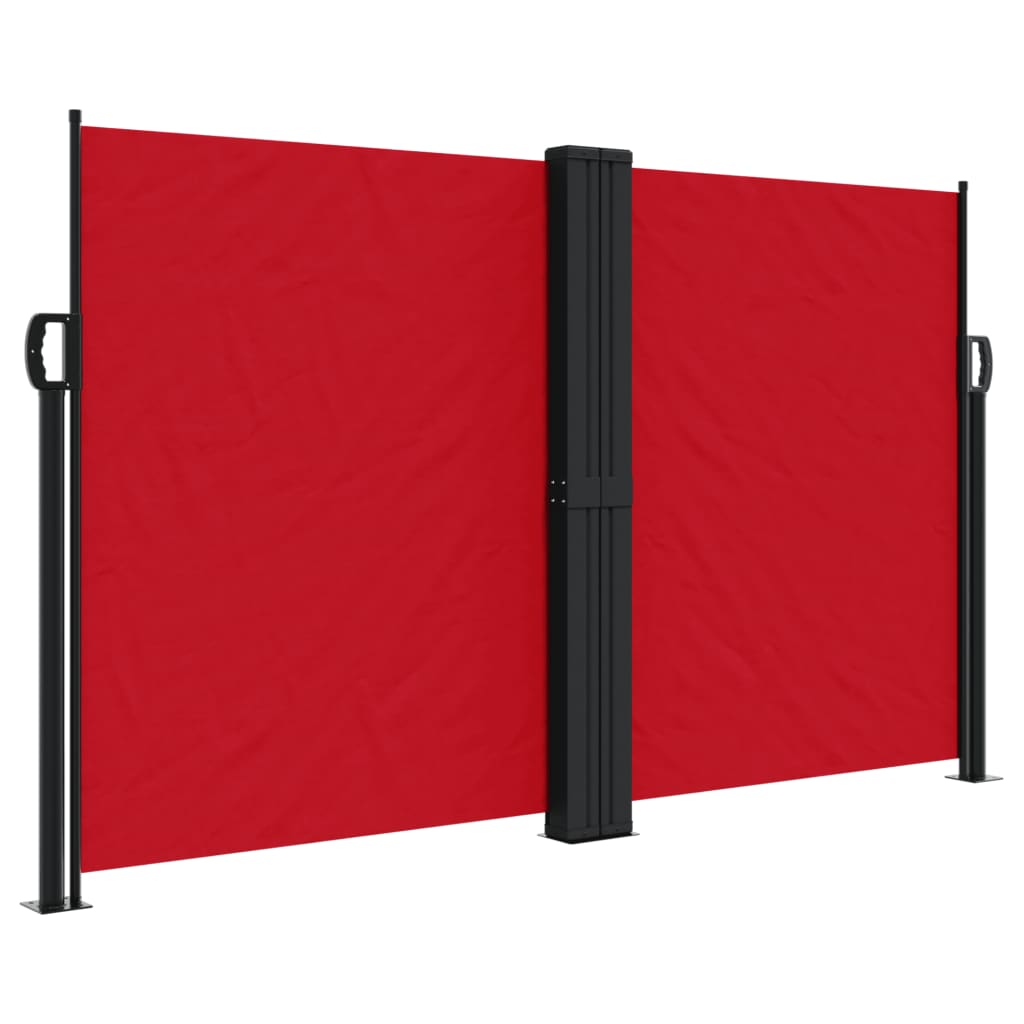 Tenda da Sole Laterale Retrattile Rossa 140x600 cm | homemem39
