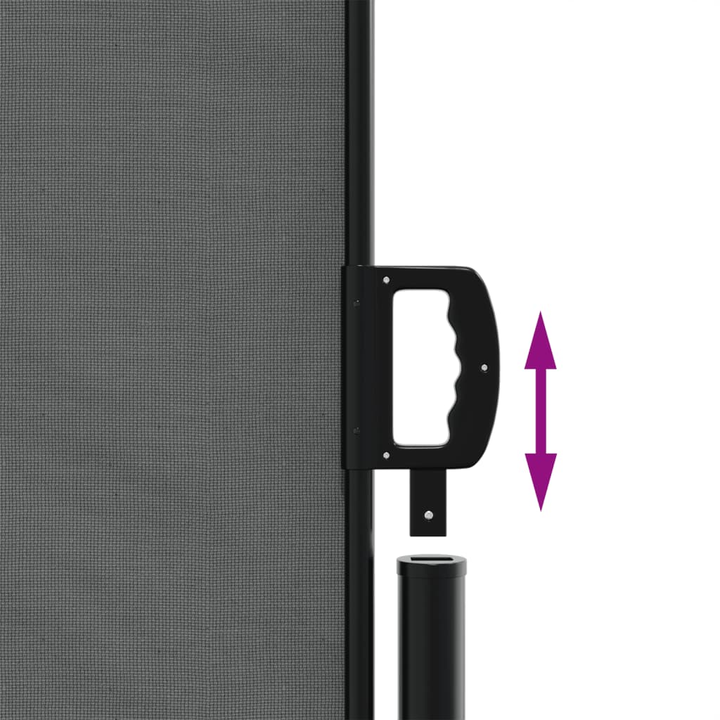 Tenda da Sole Laterale Retrattile Antracite 140x600 cm | homemem39