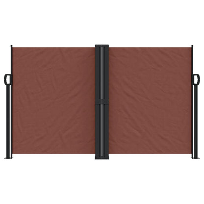 Tenda da Sole Laterale Retrattile Marrone 140x600 cm