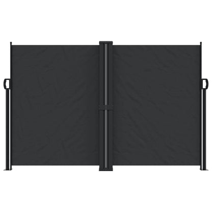 Tenda da Sole Laterale Retrattile Nera 160x600 cm | homemem39