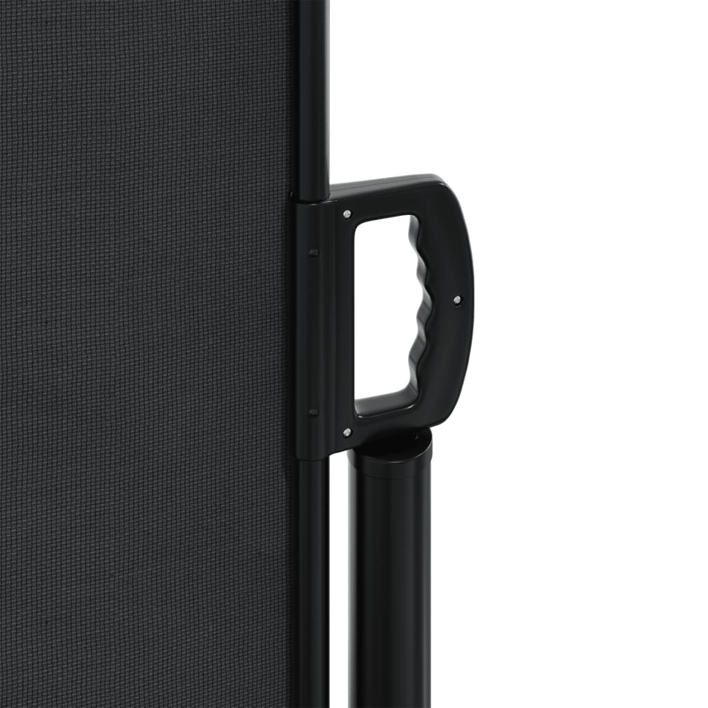 Tenda da Sole Laterale Retrattile Nera 160x600 cm | homemem39