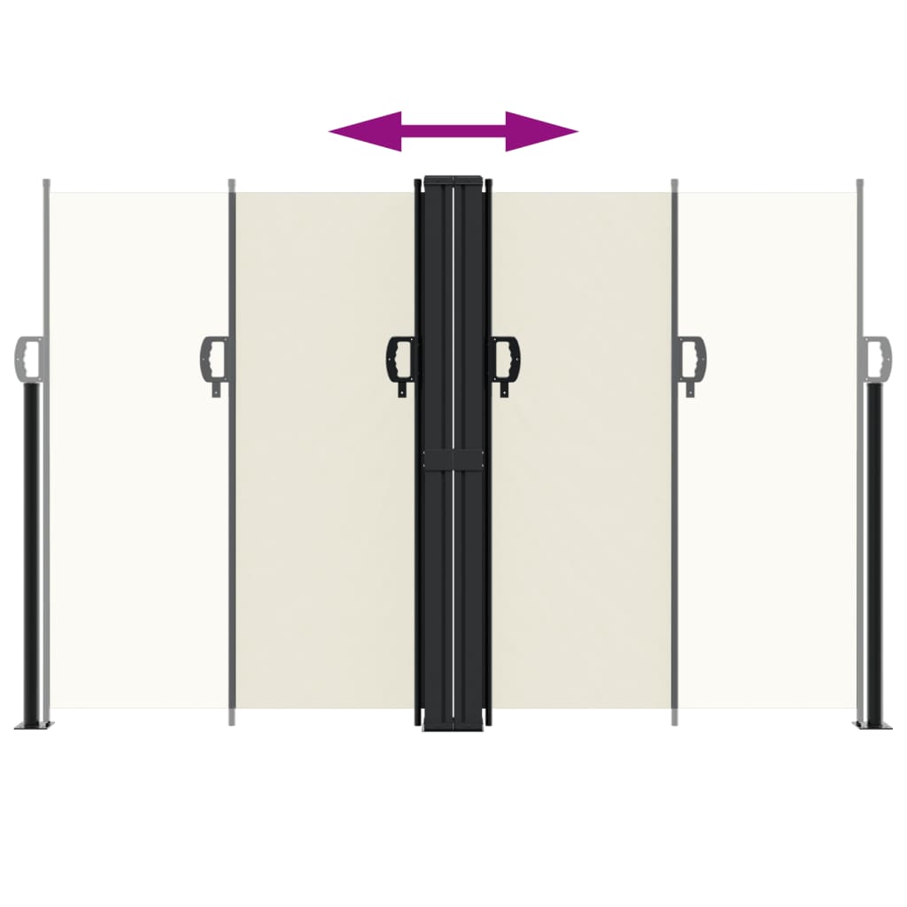 Tenda da Sole Laterale Retrattile Crema 160x600 cm | homemem39
