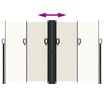 Tenda da Sole Laterale Retrattile Crema 160x600 cm | homemem39